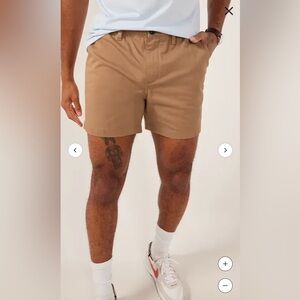 Chubbies Men's The Staples Original Stretch Short Dark Khaki Large 5.5”